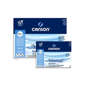 Montval Akvarelblokke fra Canson  200g  40 ark CP