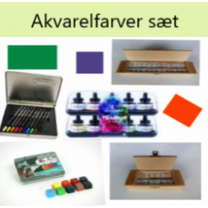 Akvarelfarver sæt