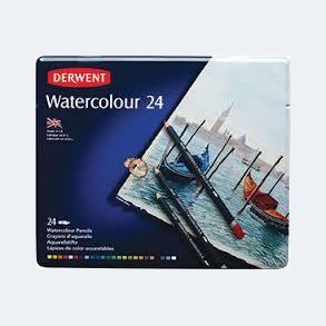 Derwent - Akvarel blyanter - Metalske m/24 stk