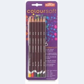 Derwent - Coloursoft blyanter- 6 stk.