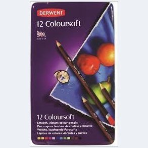 Derwent - Coloursoft blyanter- Metalske m/ 12 stk