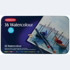 Derwent Akvarel blyanter - Metalske m/36 stk 