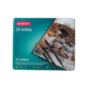 Derwent Artists Farveblyant - Metalske m/24 stk.