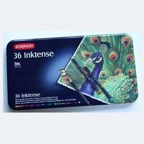 Derwent - Inktense blyanter- Metalske m/36 stk.