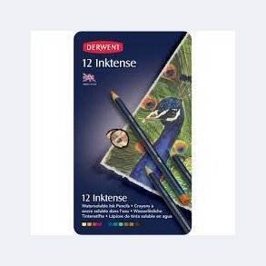 Derwent - Inktense blyanter- Metalske m/12 stk.