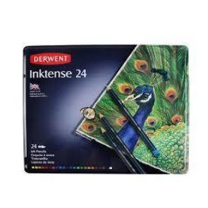 Derwent - Inktense blyanter- Metalske m/24 stk.