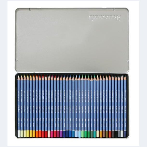CretaColor- Akvarel blyanter - Metalske m/36 stk