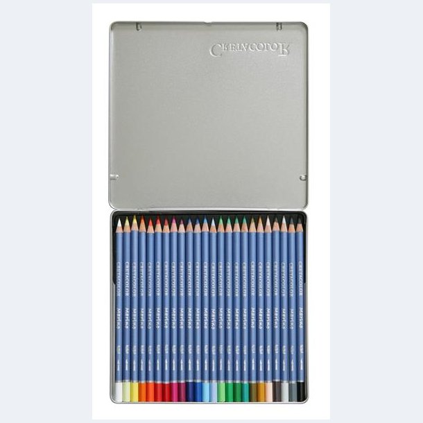 CretaColor- Akvarel blyanter - Metalske m/24 stk