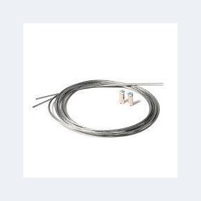 Stlwire  2 m -1,3 mm  incl. skrueglider