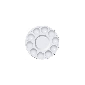 Rund plastikpalette - m/11 huller 