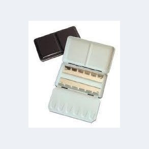 Tom Akvarelske Metal - sort udvendig/hvid indvendig til 12  pans