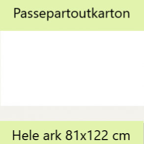 Passepartoutkarton - hele ark
