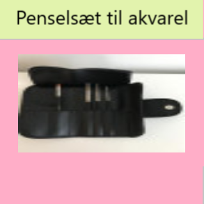 Penselsæt - akvarel