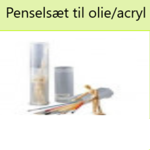 Penselsæt - olie og acryl