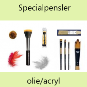 Specialpensler  til Olie- og Acryl