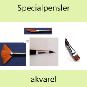 Specialpensler til Akvarel