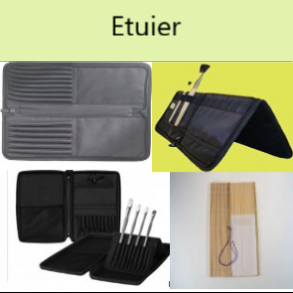Etuier til pensler og blyanter