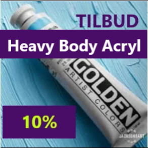 Golden Heavy Body Acryl - NYHED - 10% rabat