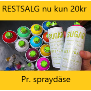 SUGAR Spray acryl 400 ml - restsalg nu kun kr. 20,00