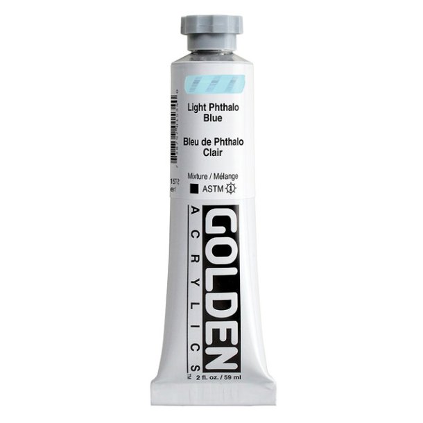 Golden Heavy Body- Light Phthalo Blue - 1577 - 59 ml - S1
