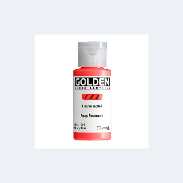 Golden Fluid- Fluorescent Red-2491- 30 ml - S5