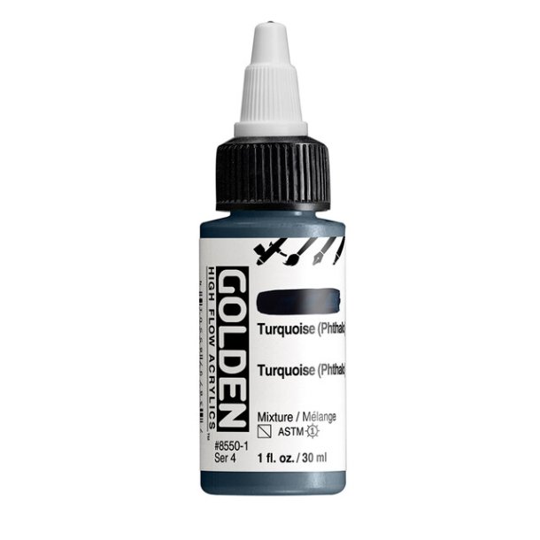 Golden High Flow -Turquoise (Phthalo)- 8550-30 ml-S4