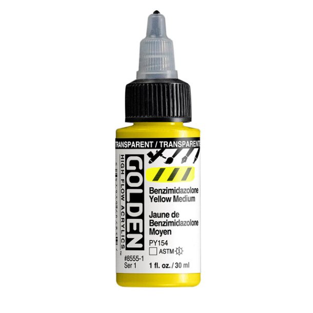 Golden High Flow -Transparent Benzimidalzolone Yellow Medium -8555-30 ml-S1