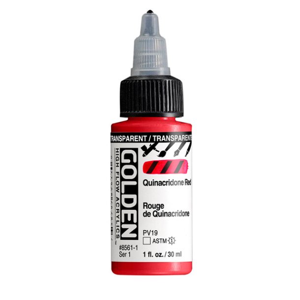 Golden High Flow -Transparent Quinacridone Red-8561-30 ml-S1