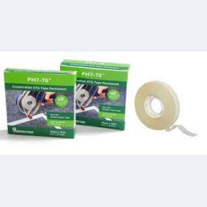  Ph7-70-ATG - Dobbelt selvklbende syrefri tape -Hvid  12 mm x 30 m