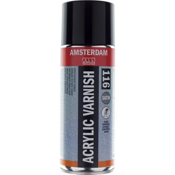 Royal Talens - Amsterdam  spray varnish  til acryl- og oliefarver- 400 ml - Satin  116