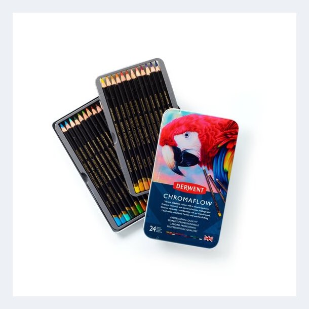 Derwent - Chromaflow farveblyanter blyanter- 12 stk.