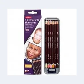 Derwent  Skintones  farveblyanter- 6 stk.