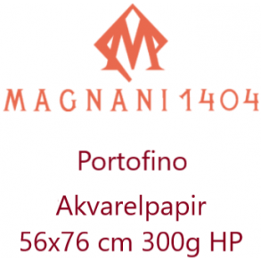 Magnani 1404 akvarelpapir  - Portofino - Naturhvid  56x76 cm 300g HP