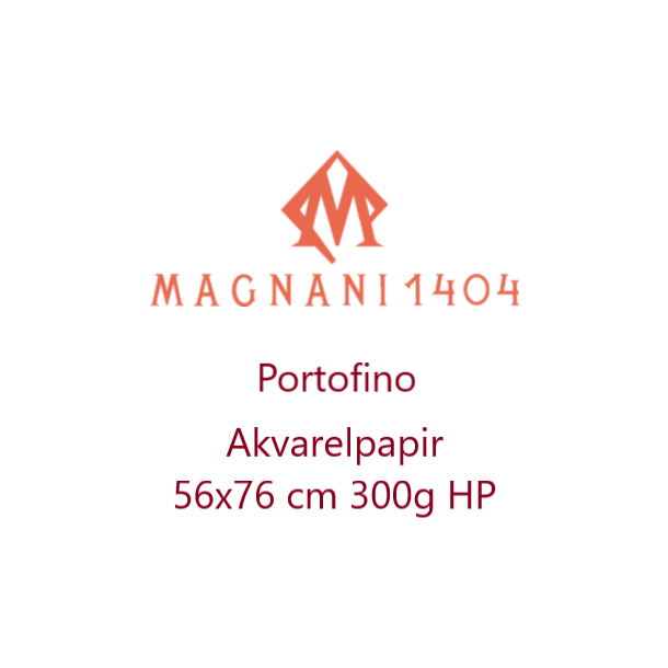 Magnani 1404 akvarelpapir  - Portofino - Naturhvid  56x76 cm 300g HP