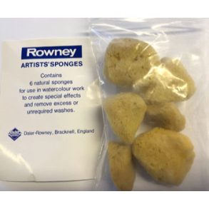  Natursvampe til akvarel -Rowney- st m/6 svampe  