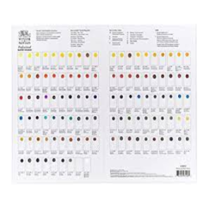 Winsor & Newton Professionel akvarel- farvekort med org. farver 